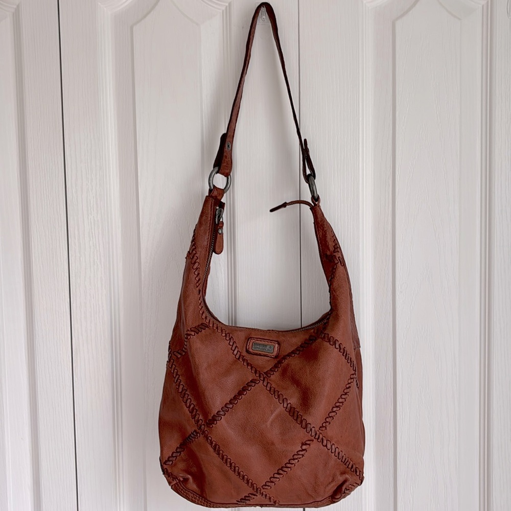 Spikes & Sparrow Brandy Hobo Leather Bag Purse